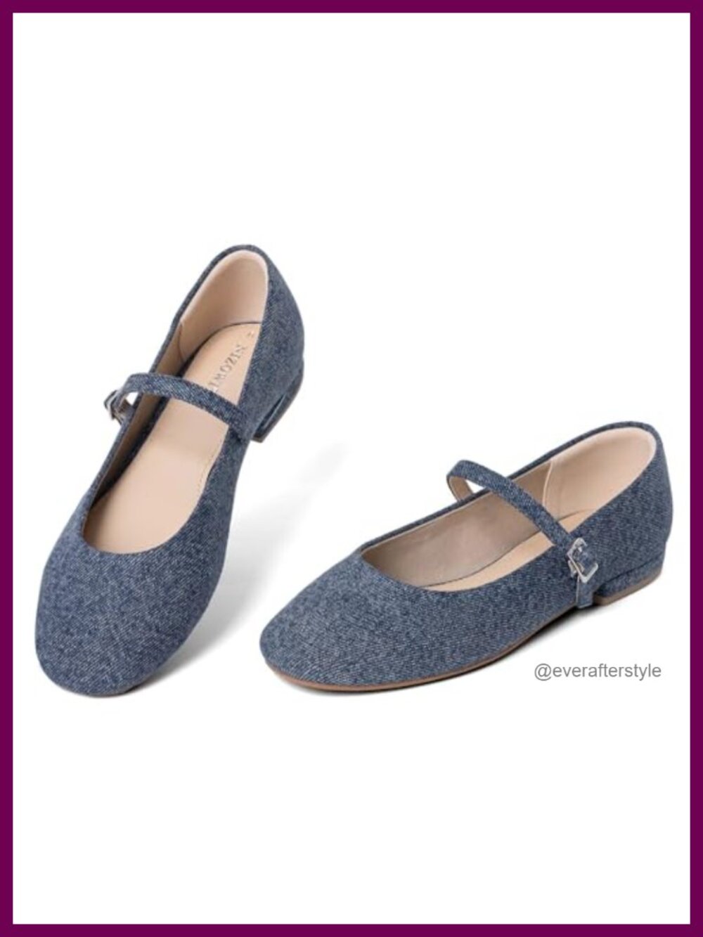 PU Leather Mary Jane Flats Square Toe Ballet Shoes